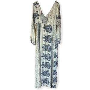 O’Neill white and blue floral maxi dress